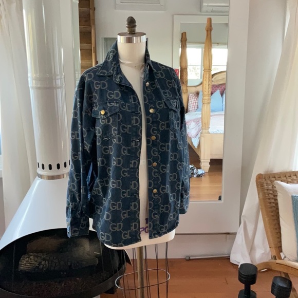 GD Logo Denim Shacket - Picture 8 of 8